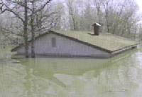 flooded house